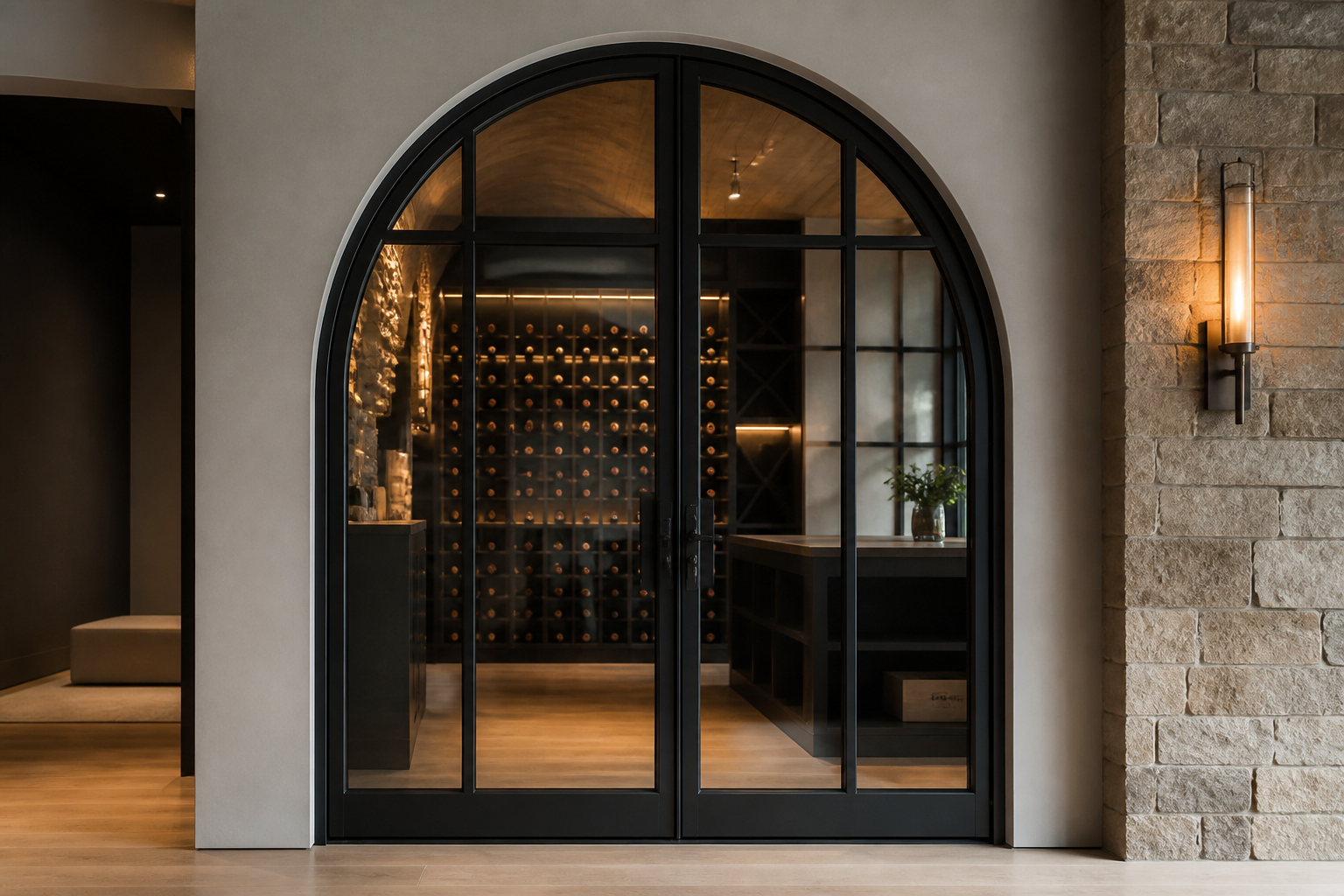 VLX 100 Arched / Custom Door in Royal Palm Beach, FL | TruePane Windows & Doors - detail 3