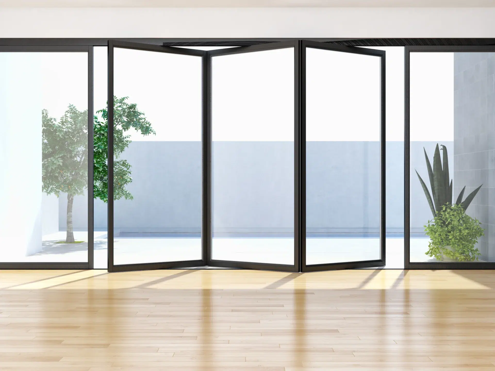 VLX 100 Bifold / Folding Door in Royal Palm Beach, FL | TruePane Windows & Doors - detail 1