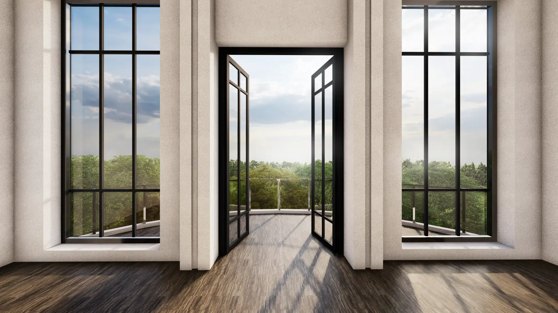 VLX 100 Double Swing / French Door in Royal Palm Beach, FL | TruePane Windows & Doors - detail 1