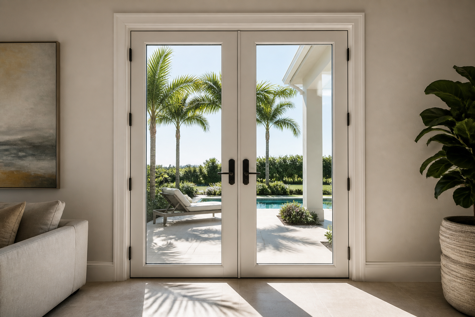 French & Double Doors in Royal Palm Beach, FL | TruePane Windows & Doors - detail 1