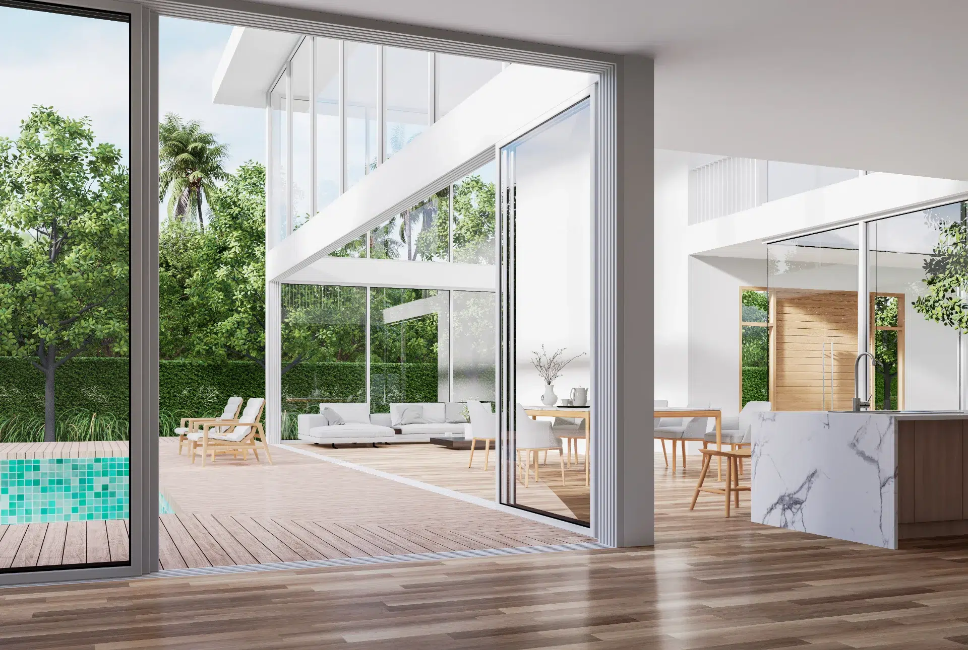 VLX 138 Panoramic Sliding Door in Royal Palm Beach, FL | TruePane Windows & Doors - detail 1